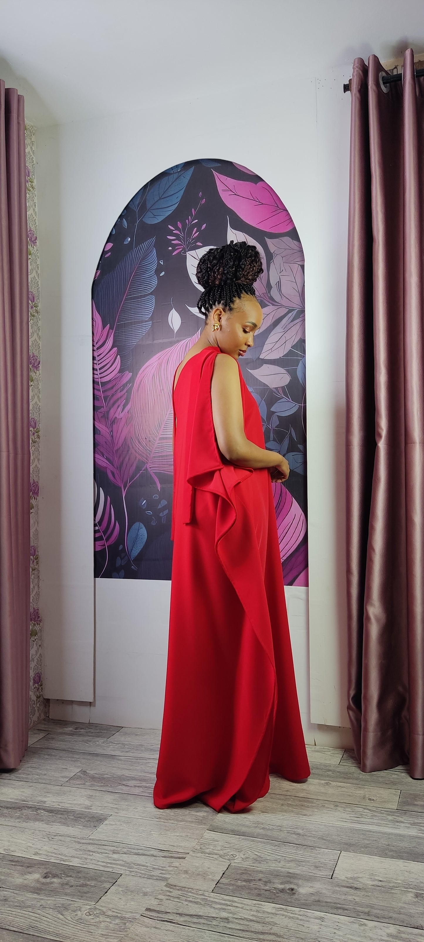 3. Athena One Shoulder Kaftan
