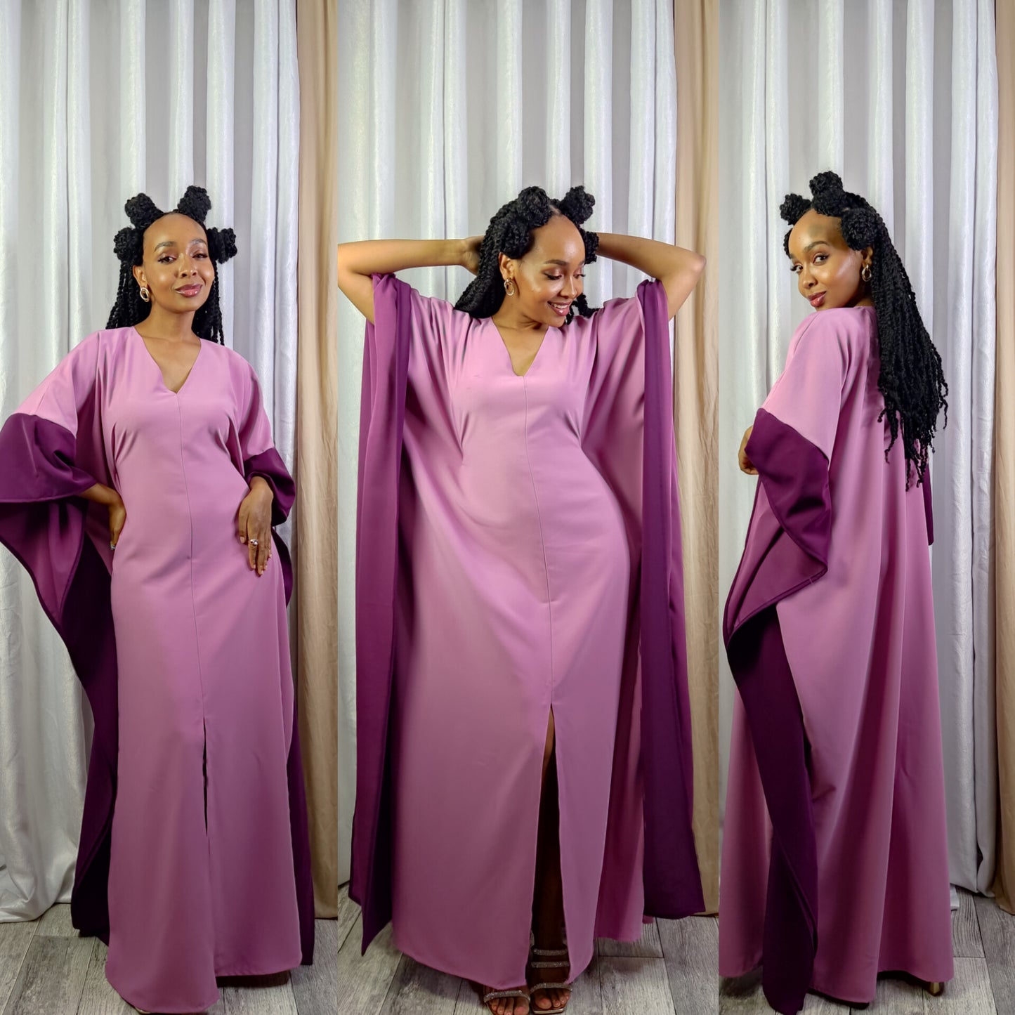 7. Rose Purple Kaftan