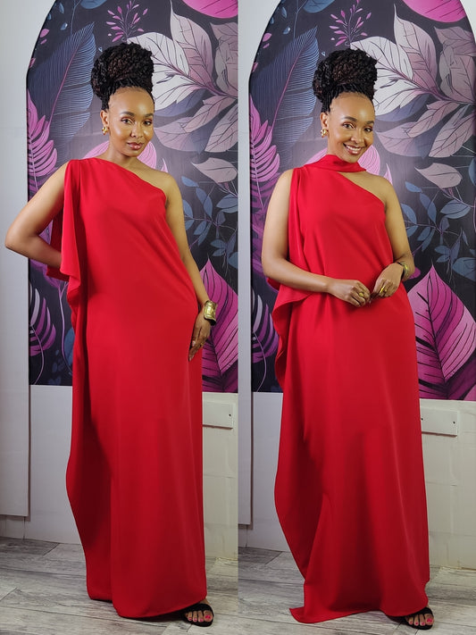 3. Athena One Shoulder Kaftan