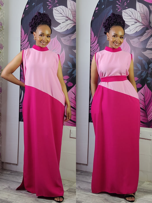 2. Pink Sky Maxi Dress